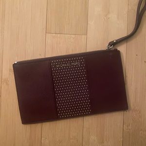 Michael kors studded wristlet